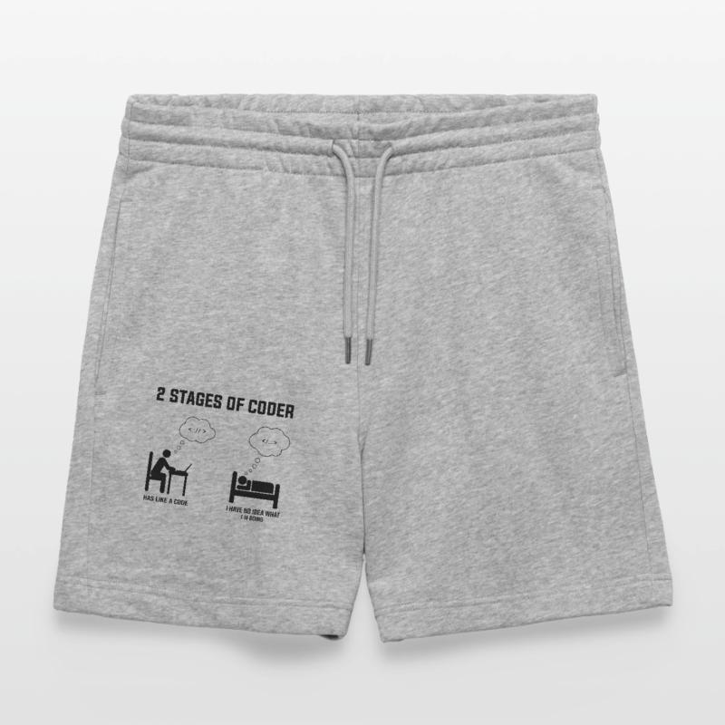 2 Stufen des Programmierers - Geschenkidee Humor Code Codierung Stanley/Stella Unisex Bio Joggingshorts Trainer 