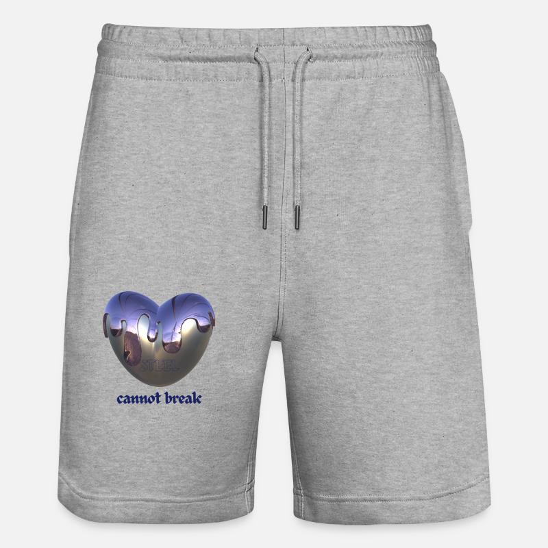 Steel cannot break - Stanley/Stella Unisex Bio Joggingshorts Trainer  - Grau meliert