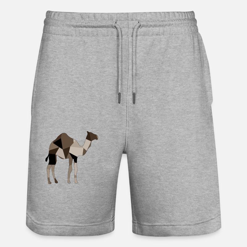 Kamel - Stanley/Stella Unisex Bio Joggingshorts Trainer  - Grau meliert