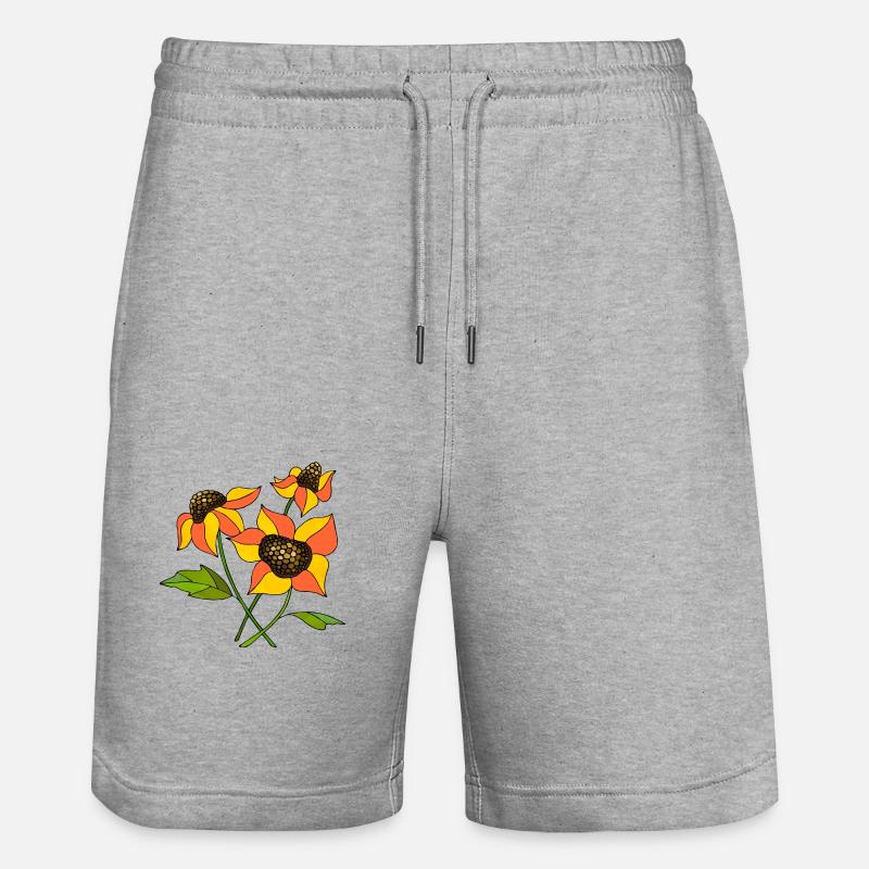 Fleur - Short de jogging bio TRAINER Stanley/Stella unisexe - gris chiné