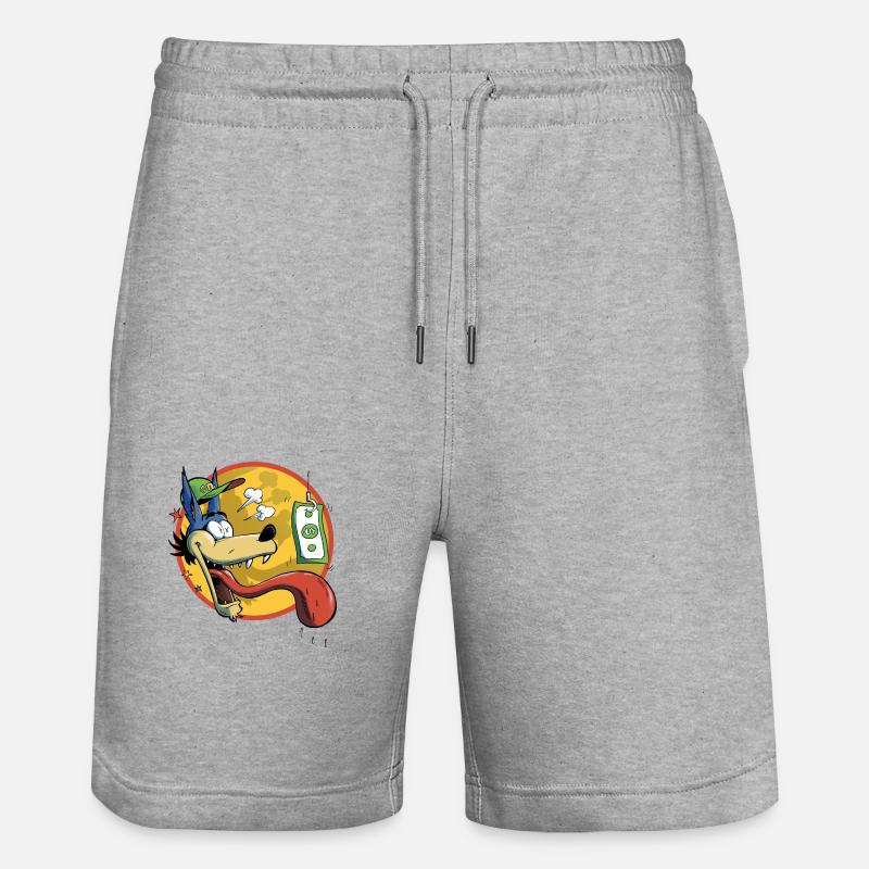 Loup cupide - Short de jogging bio TRAINER Stanley/Stella unisexe - gris chiné