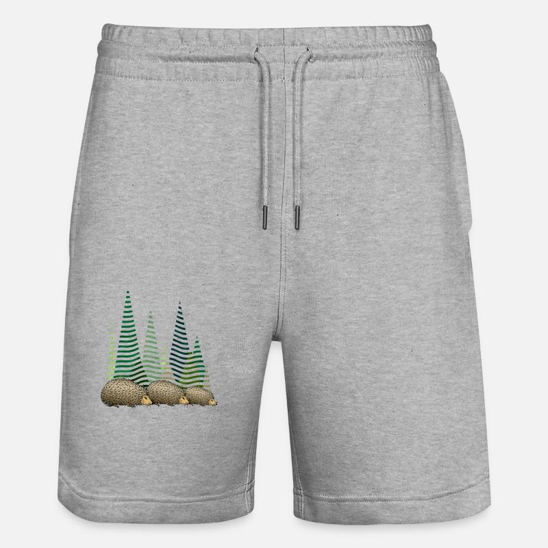 Igel - Stanley/Stella Unisex Bio Joggingshorts Trainer  - Grau meliert