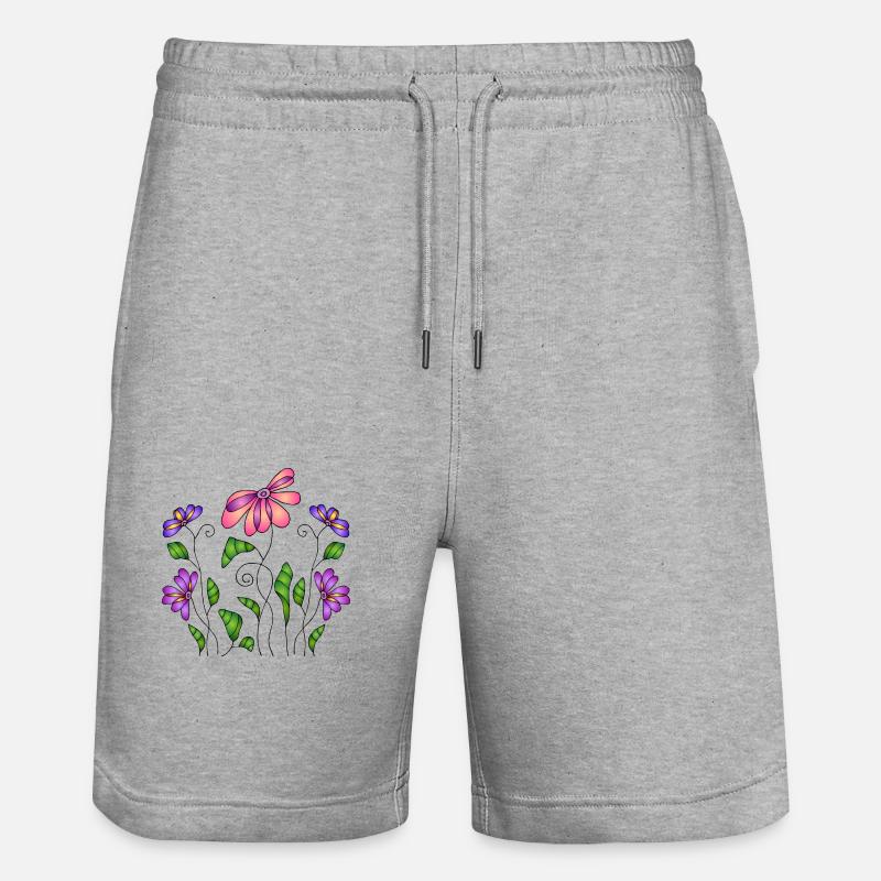 Fleur - Short de jogging bio TRAINER Stanley/Stella unisexe - gris chiné