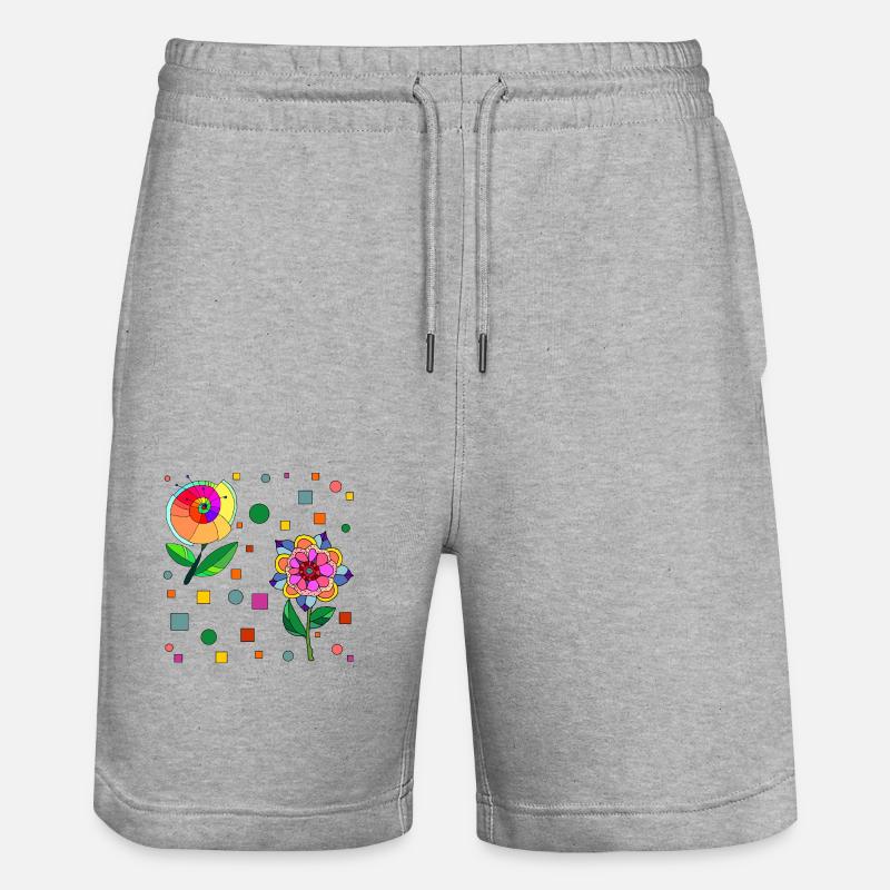 Fleur - Short de jogging bio TRAINER Stanley/Stella unisexe - gris chiné