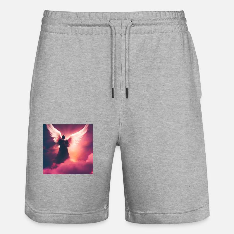 Astrology Universe - Stanley/Stella Trainer Unisex Organic Jogging Shorts - heather grey