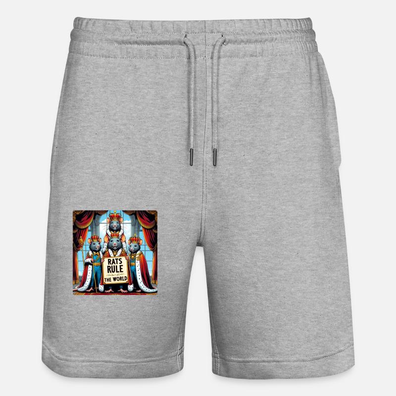 Rois des rats - Short de jogging bio TRAINER Stanley/Stella unisexe - gris chiné