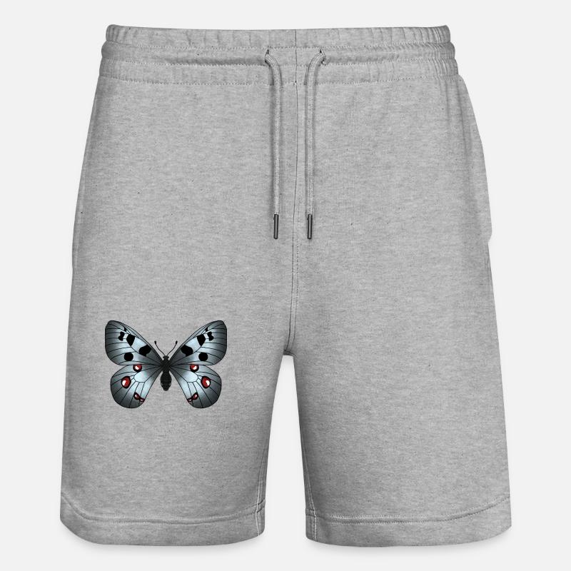 Gris papillon - Short de jogging bio TRAINER Stanley/Stella unisexe - gris chiné