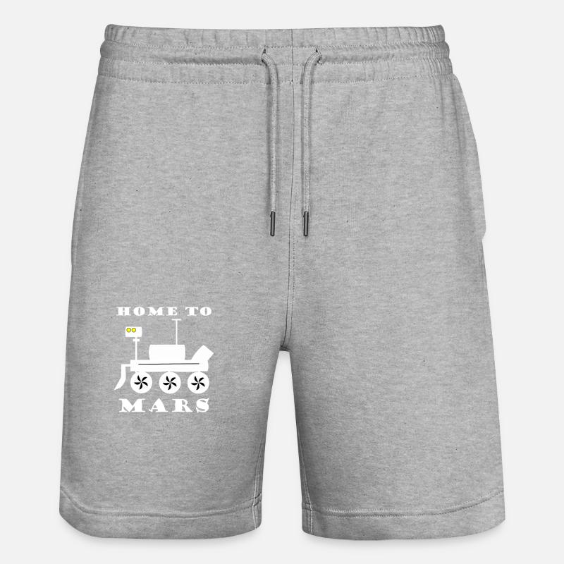 Die Reise in All - Stanley/Stella Unisex Bio Joggingshorts Trainer - Grau meliert