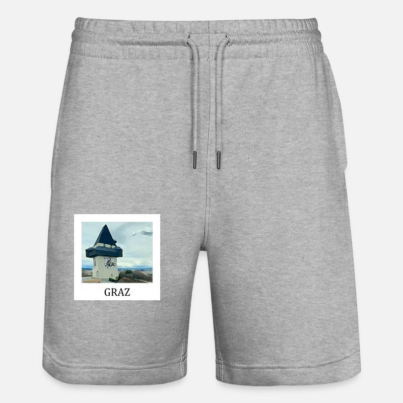 Graz - Short de jogging bio TRAINER Stanley/Stella unisexe - gris chiné