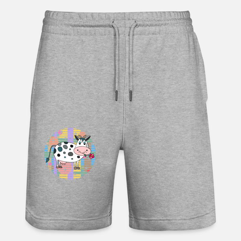 Vache - Short de jogging bio TRAINER Stanley/Stella unisexe - gris chiné