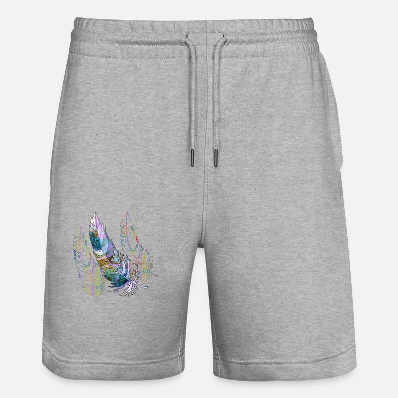 Feder - Stanley/Stella Unisex Bio Joggingshorts Trainer - Grau meliert