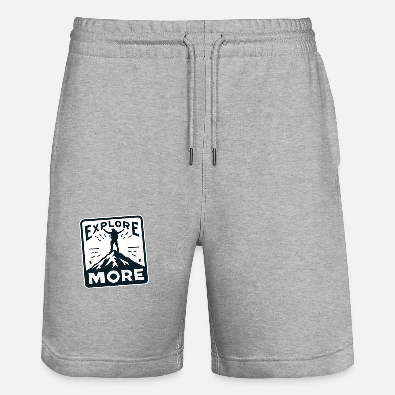 En savoir plus - Wanderer - Short de jogging bio TRAINER Stanley/Stella unisexe - gris chiné