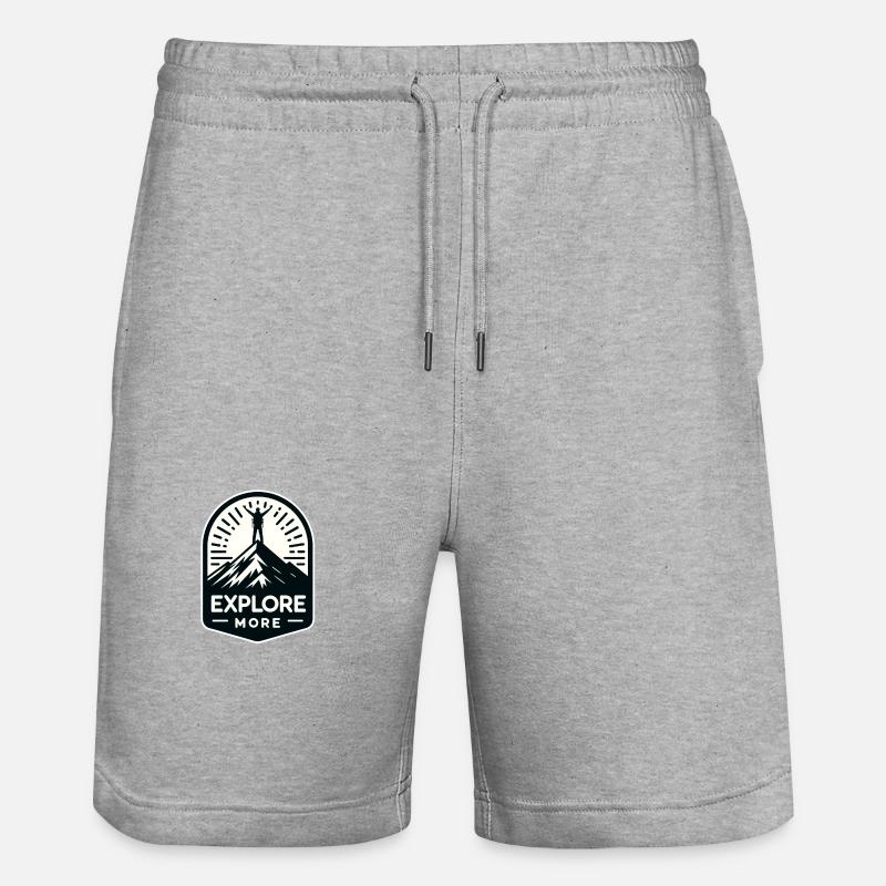 En savoir plus - Wanderer - Short de jogging bio TRAINER Stanley/Stella unisexe - gris chiné