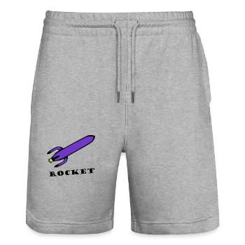 La fusée rapide - Short de jogging bio TRAINER Stanley/Stella unisexe - gris chiné - Devant - Nik (191cm) & Marisol (170cm)
