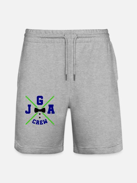 jga crew - Stanley/Stella Unisex Bio Joggingshorts Trainer - Grau meliert