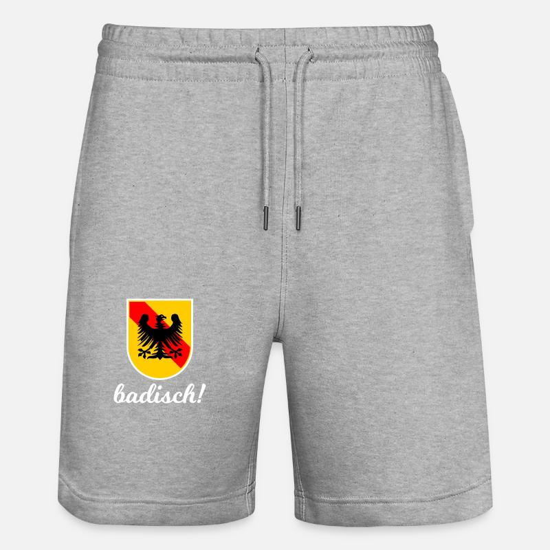 Baden est un sentiment - Short de jogging bio TRAINER Stanley/Stella unisexe - gris chiné