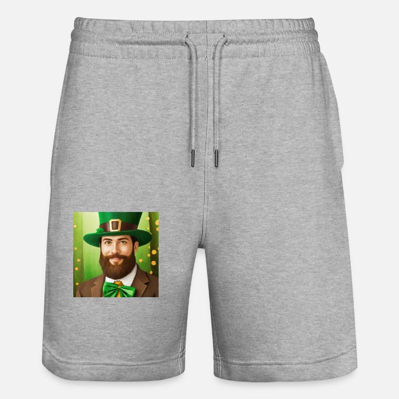 saint patrick - Short de jogging bio TRAINER Stanley/Stella unisexe - gris chiné