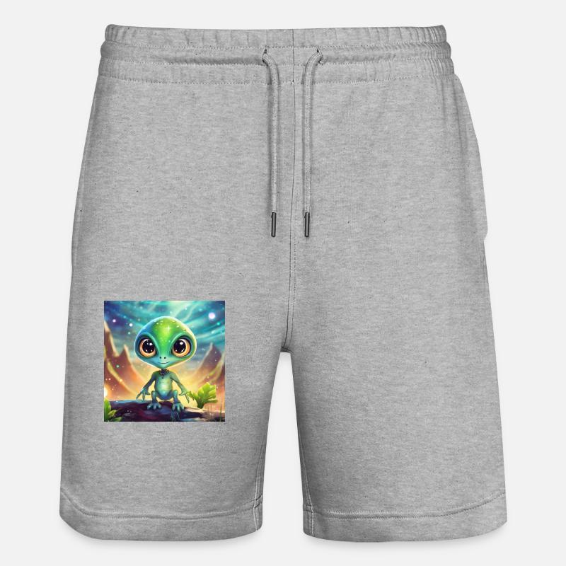 Firefly personnage extraterrestre mignon 28830 - Short de jogging bio TRAINER Stanley/Stella unisexe - gris chiné