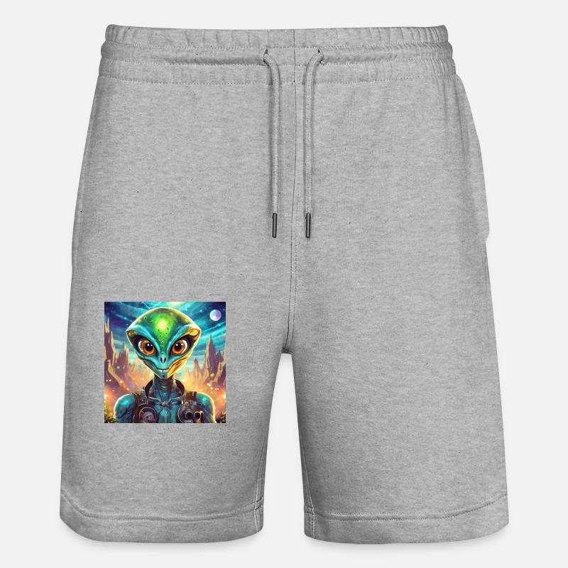 Firefly personnage drole extraterrestre 28830 - Short de jogging bio TRAINER Stanley/Stella unisexe - gris chiné