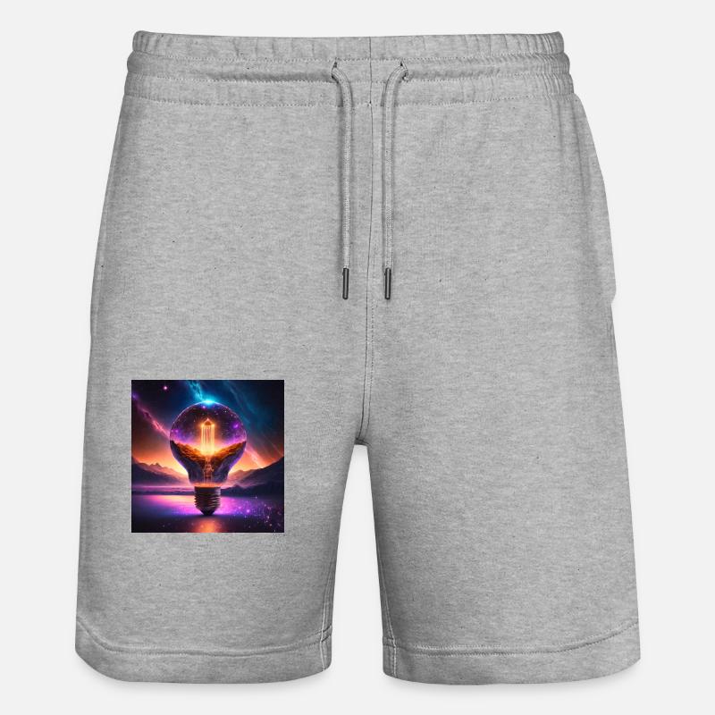 Firefly pensé en incandescence 60828 - Short de jogging bio TRAINER Stanley/Stella unisexe - gris chiné