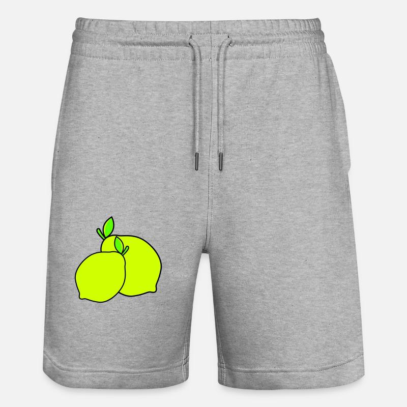 Citrons - Short de jogging bio TRAINER Stanley/Stella unisexe - gris chiné