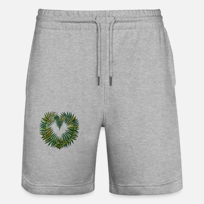 Fougères - Short de jogging bio TRAINER Stanley/Stella unisexe - gris chiné