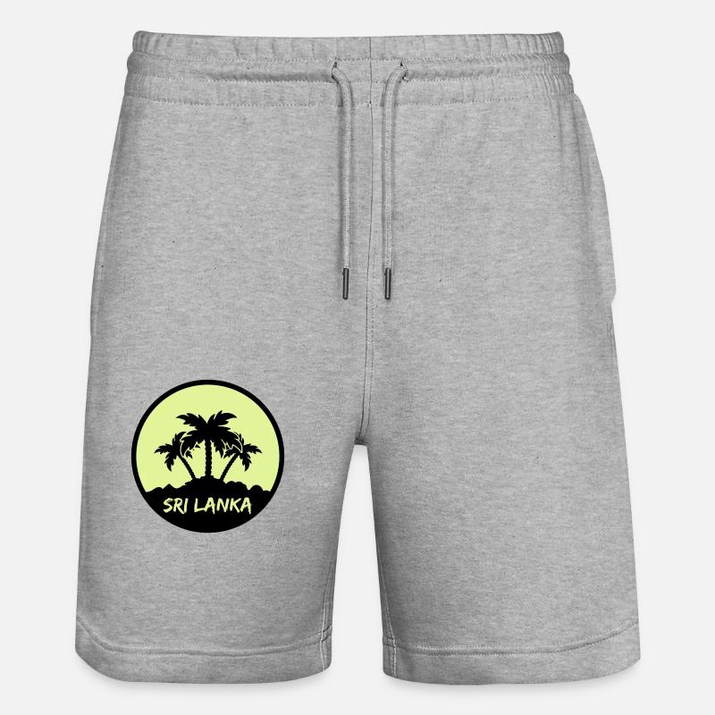 Sri Lanka - Short de jogging bio TRAINER Stanley/Stella unisexe - gris chiné