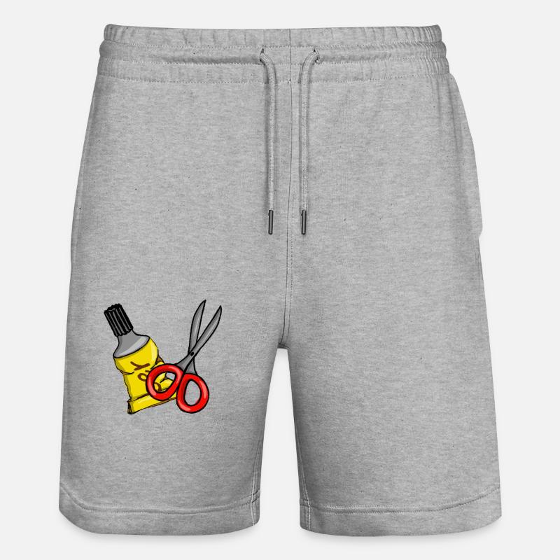 Ciseaux et colle - Short de jogging bio TRAINER Stanley/Stella unisexe - gris chiné