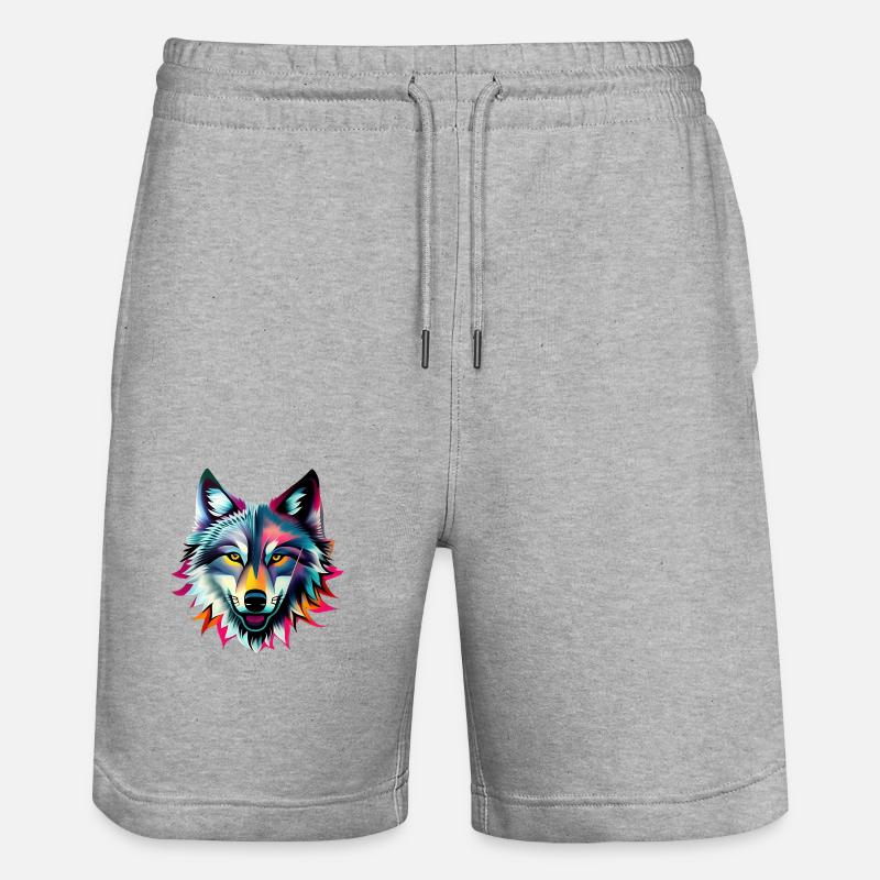 loup - Short de jogging bio TRAINER Stanley/Stella unisexe - gris chiné
