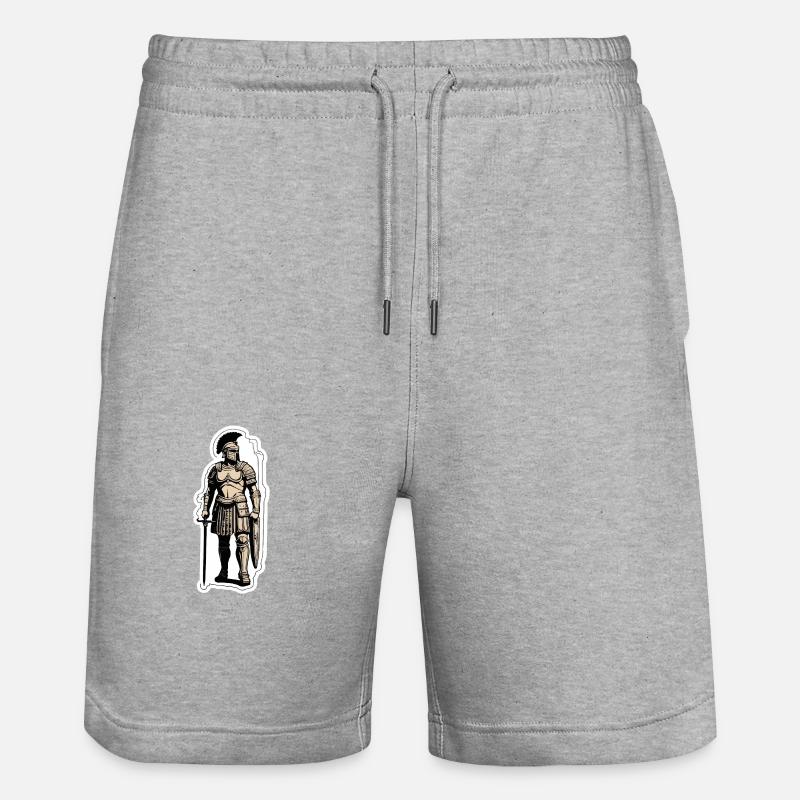 Officier centurion romain - Short de jogging bio TRAINER Stanley/Stella unisexe - gris chiné
