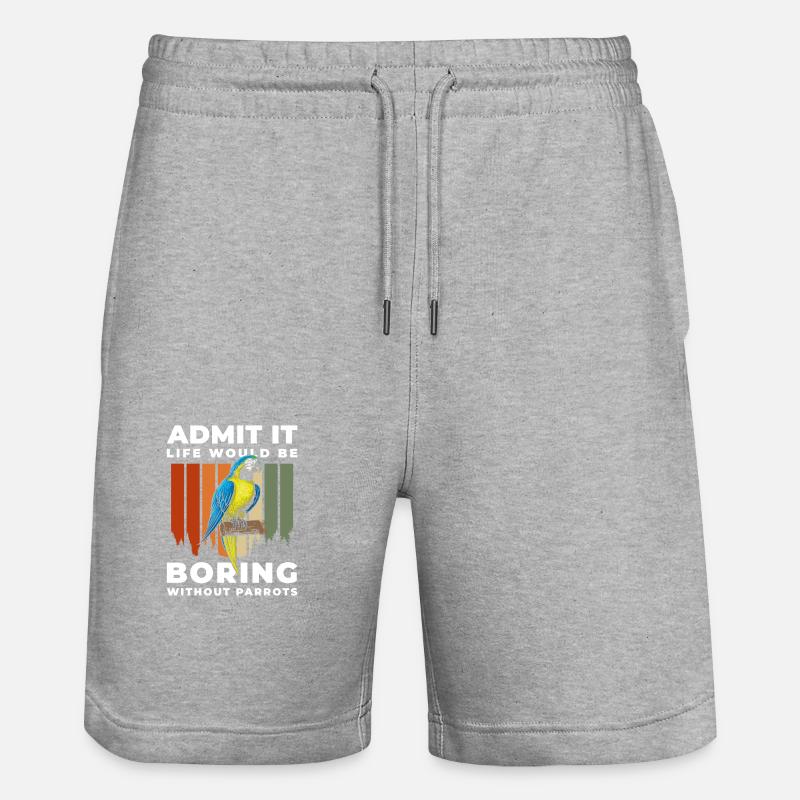 Perroquet Bec de perroquet - Short de jogging bio TRAINER Stanley/Stella unisexe - gris chiné