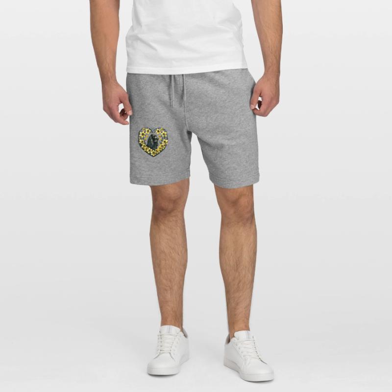 Schwarzer Cocker Spaniel Stanley/Stella Unisex Bio Joggingshorts Trainer 