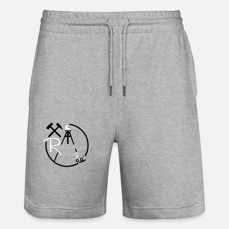 RuhrpottRollerz Rollers 🛼 - Short de jogging bio TRAINER Stanley/Stella unisexe - gris chiné