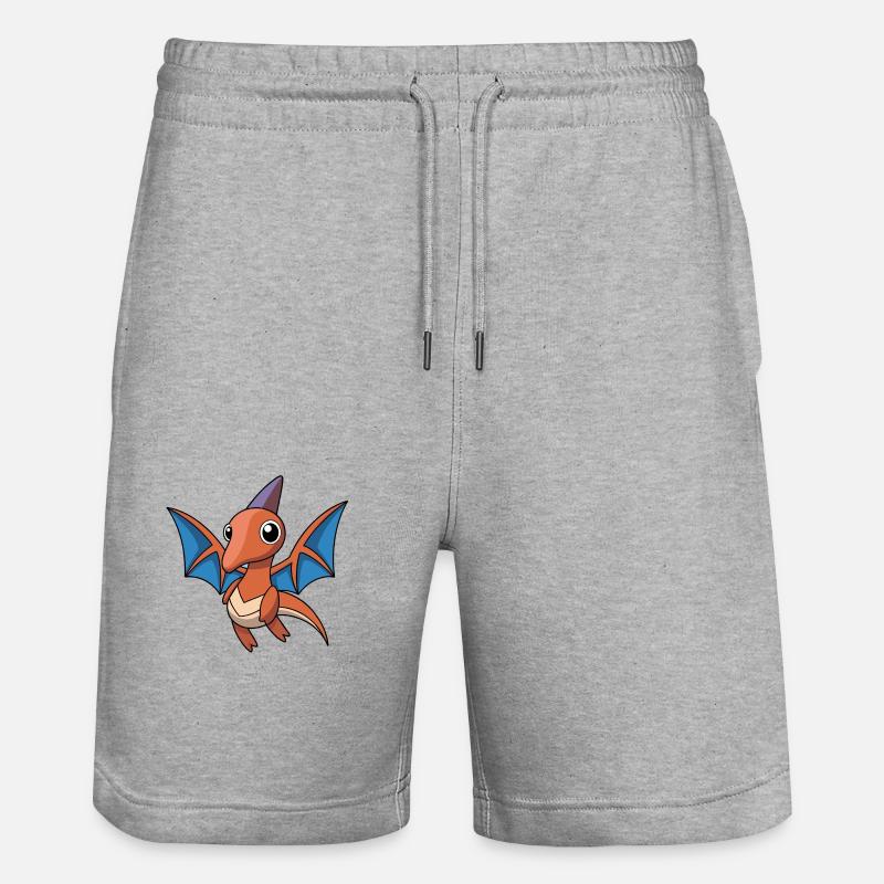 PTERANODON. DINOSAURE - Short de jogging bio TRAINER Stanley/Stella unisexe - gris chiné