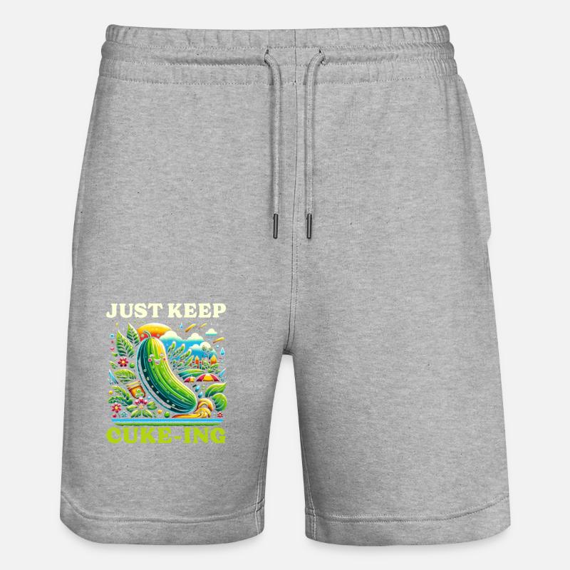 Drôle de concombre-végétalien-végétarien - Short de jogging bio TRAINER Stanley/Stella unisexe - undefined