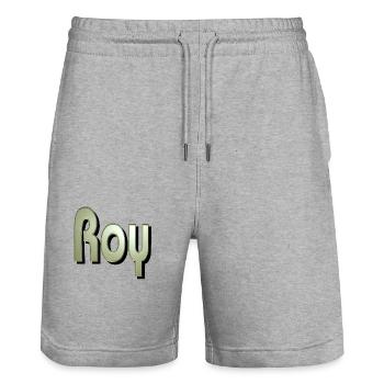 roy2 - Stanley/Stella Trainer Unisex Organic Jogging Shorts - heather grey - Front - Nik (191cm) & Marisol (170cm)