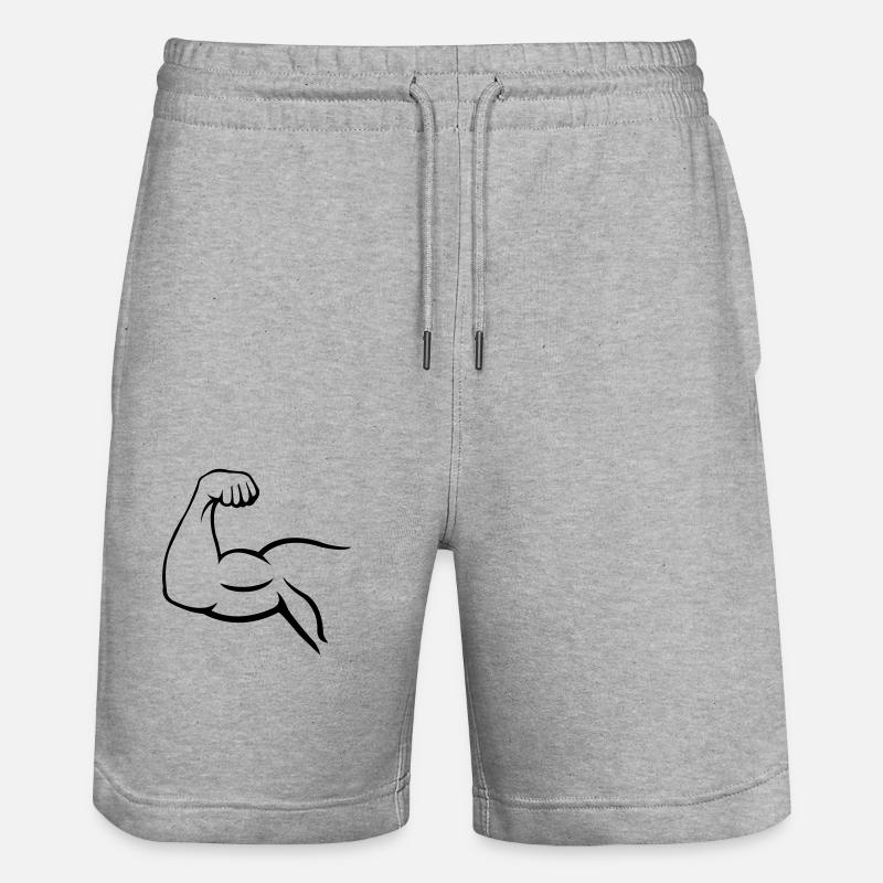 biceps - Short de jogging bio TRAINER Stanley/Stella unisexe - gris chiné