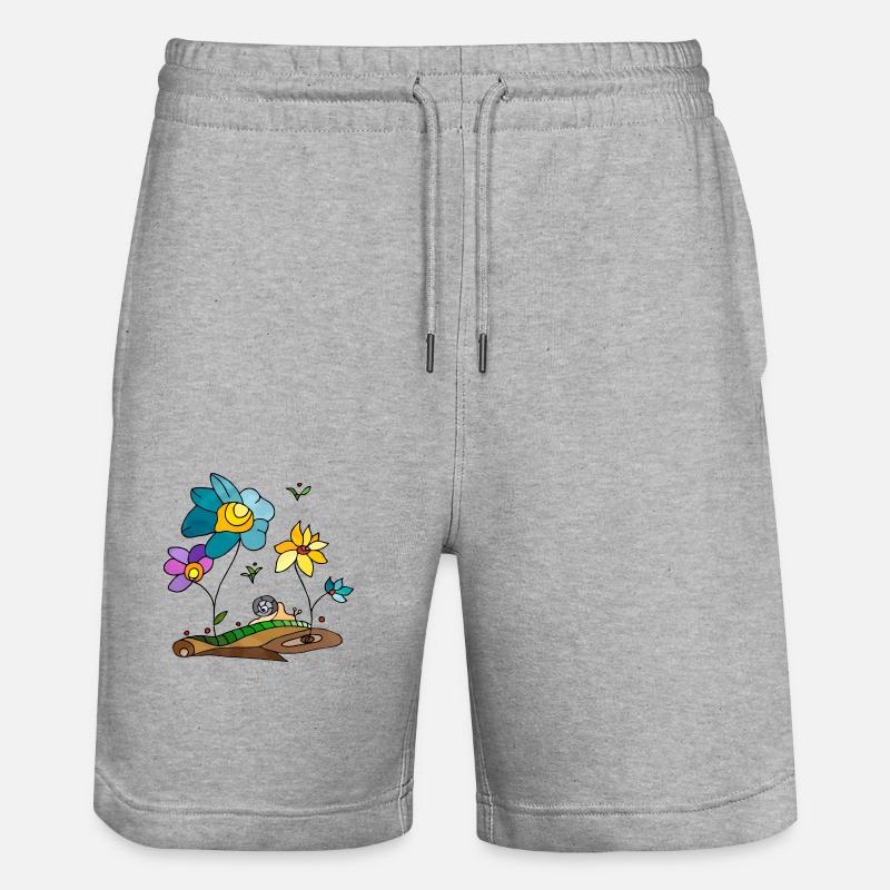 Fleur - Short de jogging bio TRAINER Stanley/Stella unisexe - gris chiné