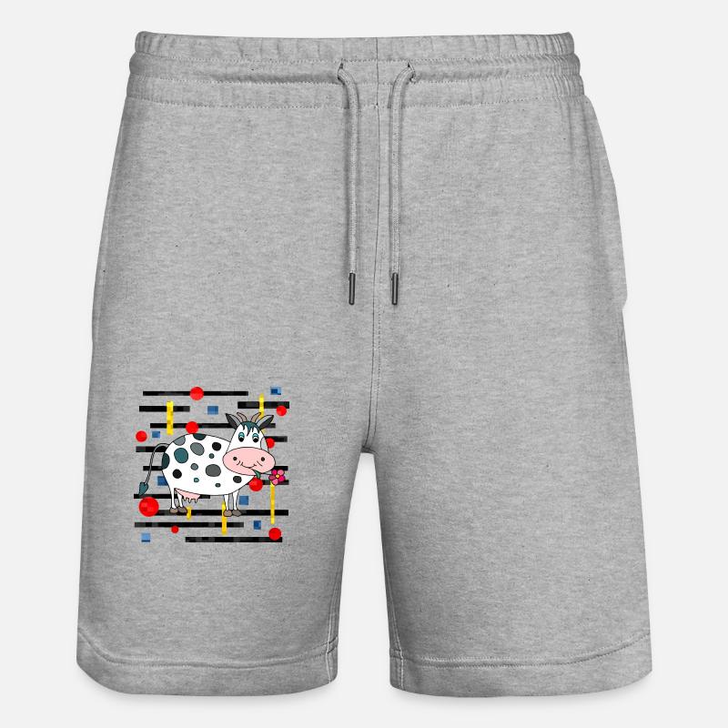 Vache - Short de jogging bio TRAINER Stanley/Stella unisexe - gris chiné