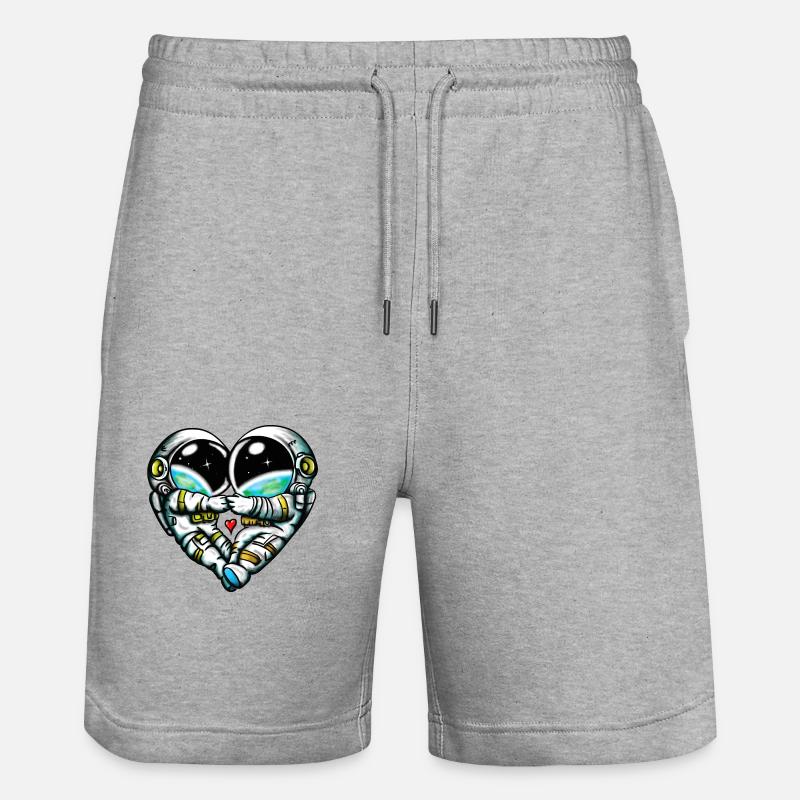 Amour de l’espace - Short de jogging bio TRAINER Stanley/Stella unisexe - gris chiné