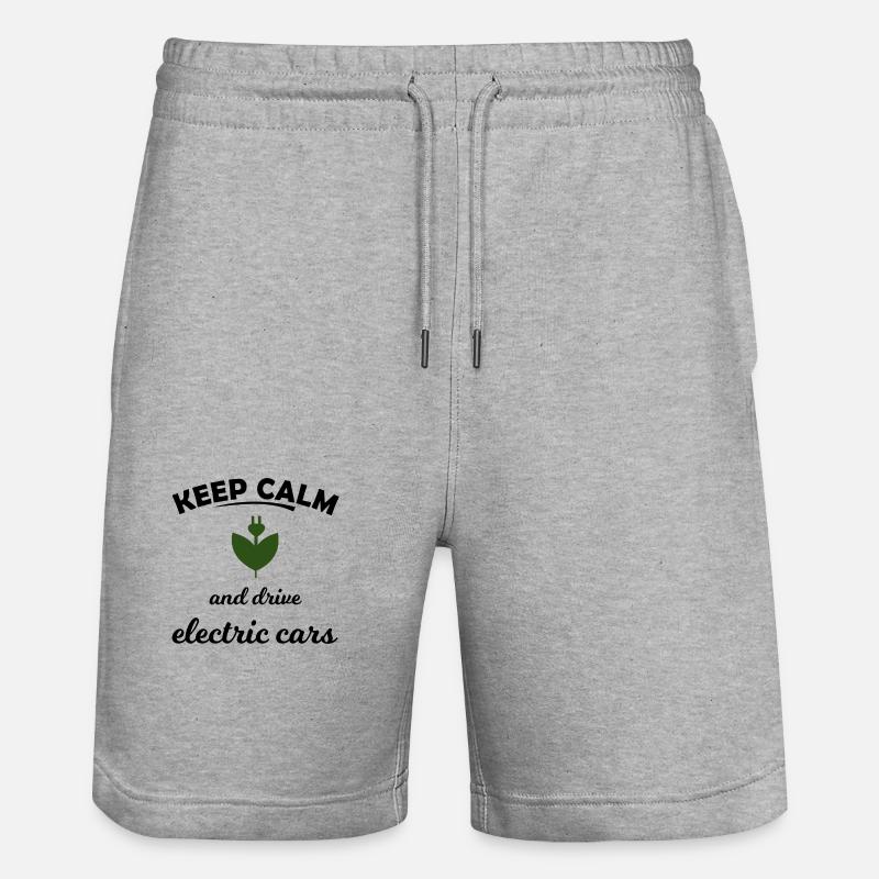 Les voitures électriques - Short de jogging bio TRAINER Stanley/Stella unisexe - gris chiné
