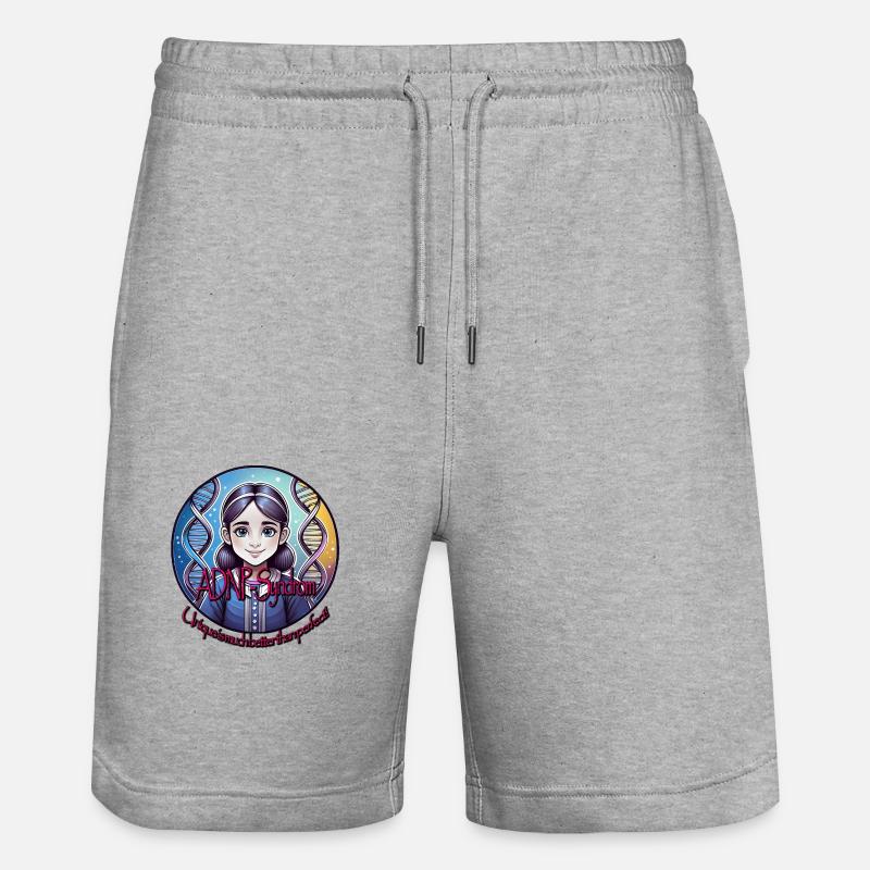 ADNP Syndrom Mädchen - Stanley/Stella Unisex Bio Joggingshorts Trainer  - Grau meliert