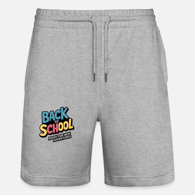 Retour à l’école - Short de jogging bio TRAINER Stanley/Stella unisexe - gris chiné