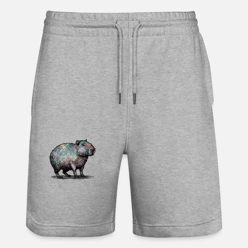 Cabybara - Short de jogging bio TRAINER Stanley/Stella unisexe - gris chiné
