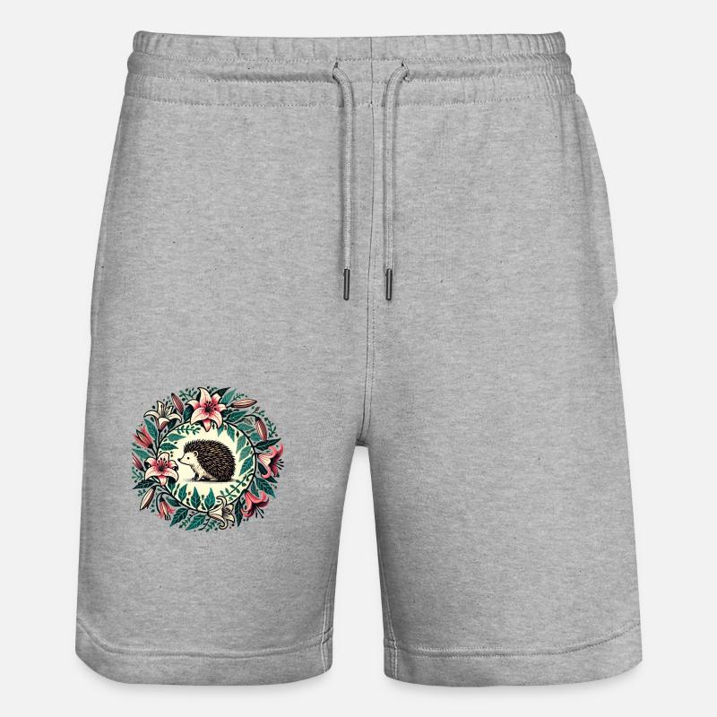 Hérisson - Short de jogging bio TRAINER Stanley/Stella unisexe - gris chiné