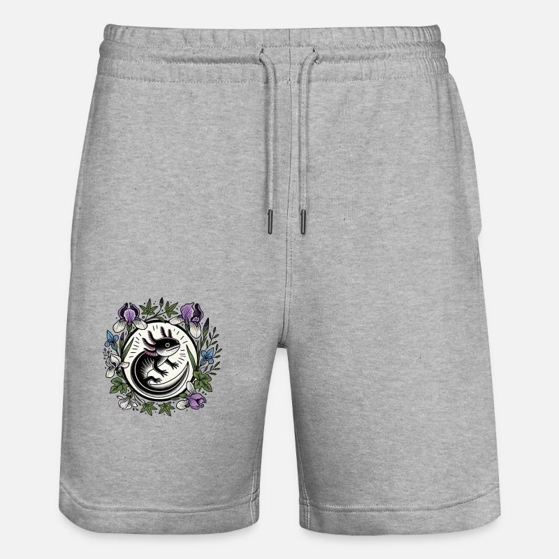 Axolotl - Short de jogging bio TRAINER Stanley/Stella unisexe - gris chiné