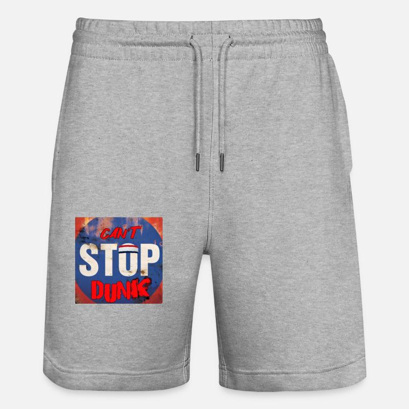 CAN'T STOP DUNK - Short de jogging bio TRAINER Stanley/Stella unisexe - gris chiné