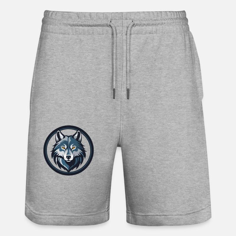 Wolf - Stanley/Stella Unisex Bio Joggingshorts Trainer  - Grau meliert