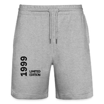 Limitierte Auflage 1999 - Stanley/Stella Unisex Bio Joggingshorts Trainer  - Grau meliert - Vorne - Nik (191cm) & Marisol (170cm)