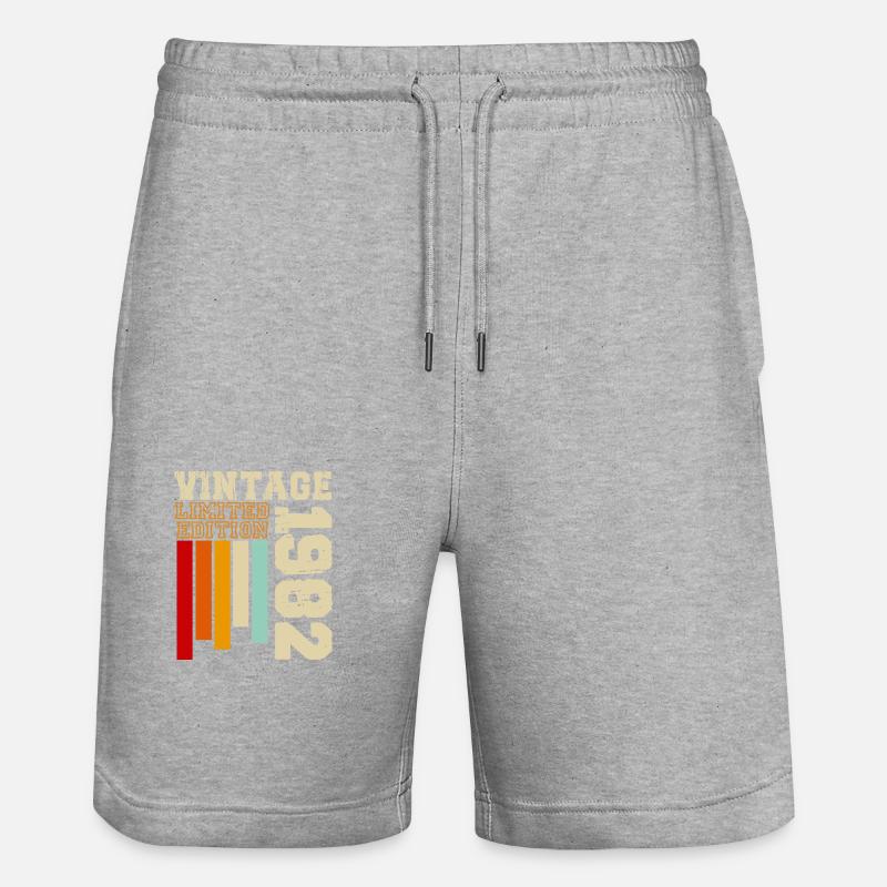 1982 - Short de jogging bio TRAINER Stanley/Stella unisexe - gris chiné